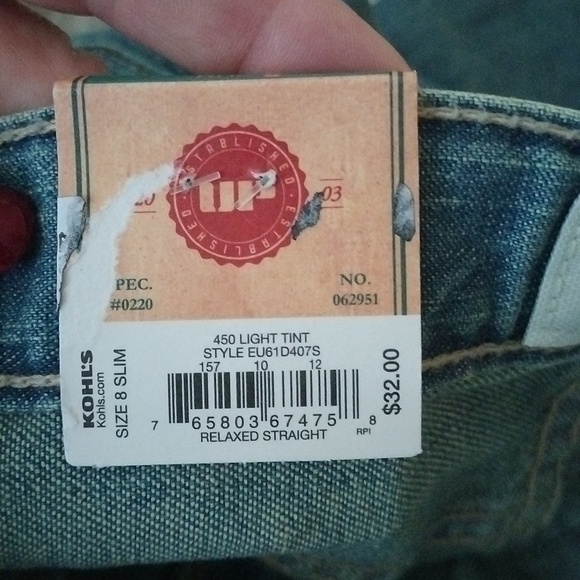 Boys Urban Pipeline Relaxed Straight Jeans, Light Tint, 8 Slim, 4pair Bundle - Picture 7 of 7